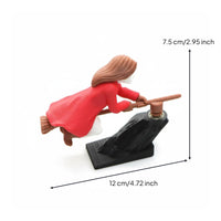 Witch Car Dashboard Ornament No Batteries Needed Wizard Drift Ornament