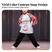 Street Dance Kids Performance Set, Cool Bounce Boys & Girls Costume, Jazz Wear, Colorful Print, Stage & Holiday