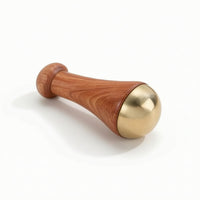Brass Massage Stick with Wooden Handle Polished for Travel, Spa