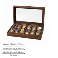 Wooden Watch Box Dust Protection Watch Display Box Easy to Clean