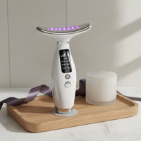 7 Color Light Treatment Massager High Frequency Vibration LED Neck Firming