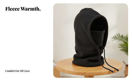 Balaclava Warm Fleece Balaclava Windproof Fleece Hood Full Coverage Winter Ski Face Covering Multi-Functional for Cyclists