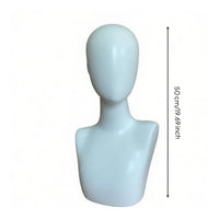 Multi-Purpose Female Mannequin Head with Shoulders Cosplay Head Prop for Cosplayers, Retailers, Salon, Photoshoots