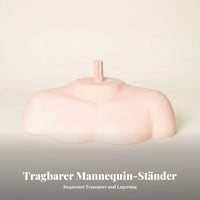 Flesh-Toned Hairdressing Mannequin Bust Sturdy Material Hairpiece Display Bust