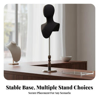 Hairpiece Display Stand Multi-Purpose Hairpiece Display Head Sturdy Base