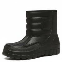 Warm & Comfortable men's Thermal Fishing Boots Long-Lasting Waterproof Winter Boots Adjustable Drawstring for Fishermen, Rainy Days, Work