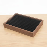Bangle Organizer Tray Wood Grain Finish Bracelet Display Tray Organized