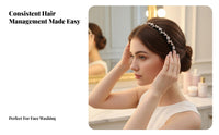Crystal Flower Hairband, Crystal Headband, Cute Women's Hair Accessory, Bangs Holder, Face Washing, Elegant Floral Design