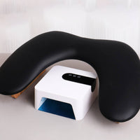 U-Shaped Manicure Hand Rest Easy to Clean Foldable Nail Art Armrest for Home Use