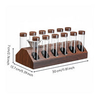10 Pieces Storage Test Tube Freshness Lock Sealed Display Bottle Space-Saving
