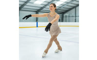 Figure Skating Gloves Glittery Ice Skating Gloves Sports Accessory for Performance
