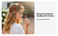 Elastic Floral Headband, Handmade Flower Hairpiece for Ladies, Beach Holiday, Wedding, Party
