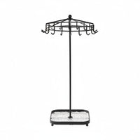 18-Hook Jewelry Stand Detachable Jewelry Stand with Tray for Dresser, Boutique