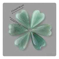 Heart Shaped Stone Charm DIY Friendly Craft Components Polished Finish