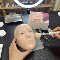 Silicone Makeup Practice Board Realistic Texture 3D Makeup Practice Face for Students, Beginners