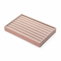 Jewelry Organizer Tray Rectangular Wooden Tray with Lining Multi-Functional
