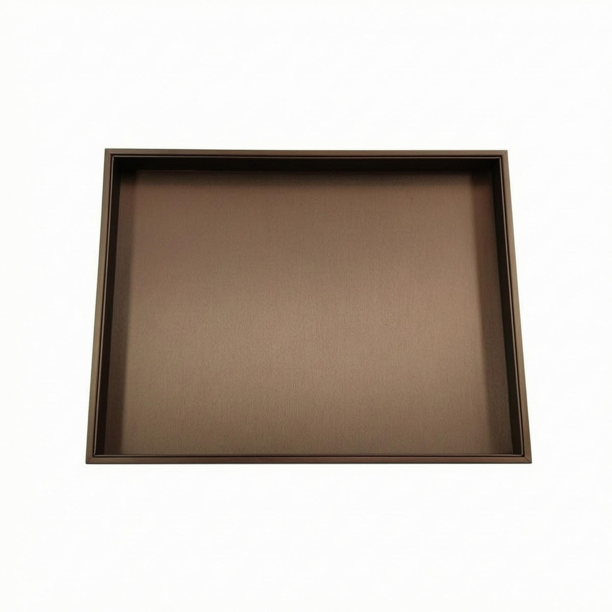 Shallow Display Tray Rigid Frame Leather-Like Tray Open Top