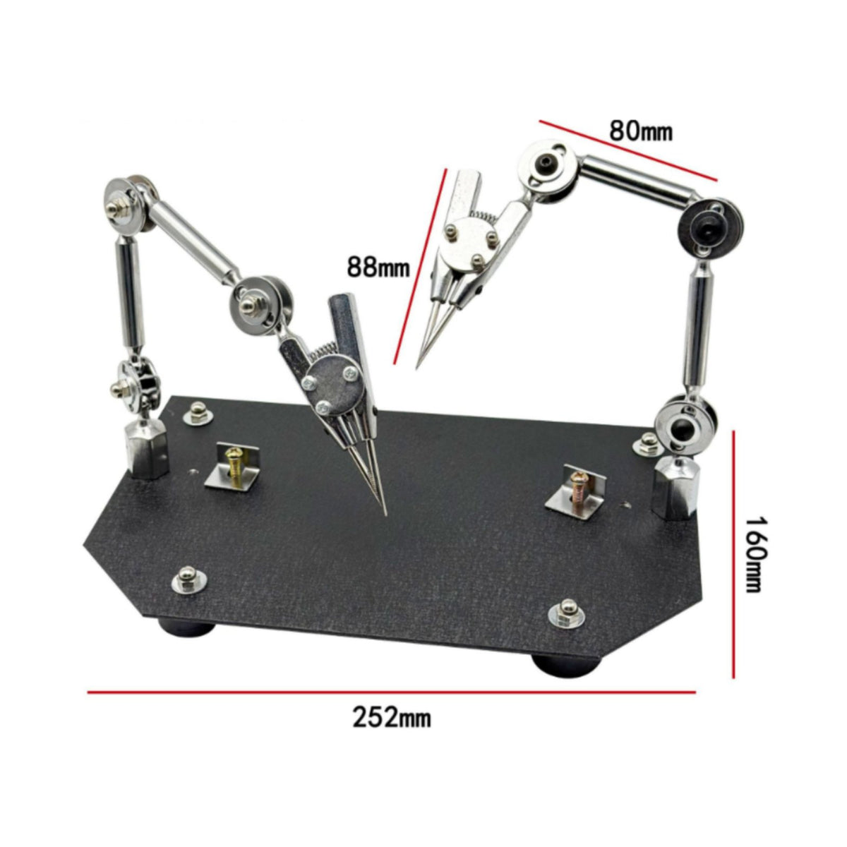 Soldering Holder Heavy Base Helping Hand Stand Lens Support Third Hand Soldering Stand for Electronics Repairers, Bench