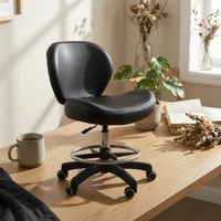 Swivel Salon Chair Stool Wheels Seating Furniture Sturdy
