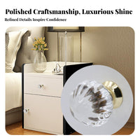 Includes Mounting Screw Crystal Cabinet Knob Elegant Design Faceted Cut Drawer Handle Shiny Appearance for Kitchen, Bedroom, Bathroom