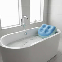Inflatable Spa Booster Seat Water or Air Fillable Waterproof Bath Pillow for Adults, Bathtub