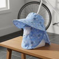 Neck Flap Sun Hat Lightweight Women's Headwear Breathable for Hiking, Gardening