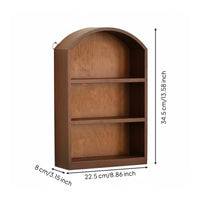 Arched Top Cabinet Slim Desktop Organizer Compact