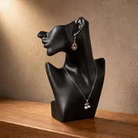 Necklace and Earring Display Bust Matte Finish Necklace Display Bust