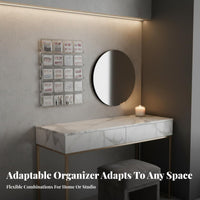 stick-on Nail Display Box Transparent Design individual Organizer for Home, Women