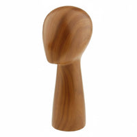 Wood Grain Mannequin Head Professional Presentation Hat Display Mannequin for Retailers, Salon Owners