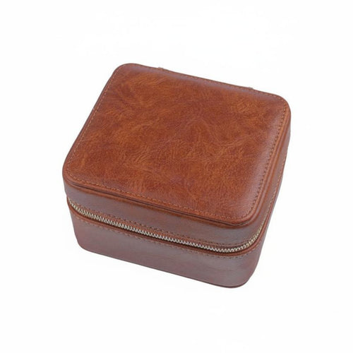 2 Compartment Watch Box Shielding Double Watch Travel Case Abrasion Protection Sturdy Hard Shell for Travelers