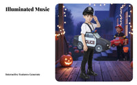 Fire Truck Costume Lightweight Wearable Vehicle Costume Double-Sided Pattern