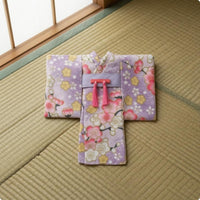 Wrap-Front Doll Robe Wide Sleeves Doll Kimono Waist Toy Apparel
