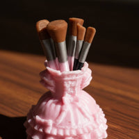 Dollhouse Makeup Accessory Scene Model Miniature Cosmetic Brush Stand Realistic