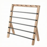 Jewelry Display Rack Freestanding Hanging Earring Holder Black Metal