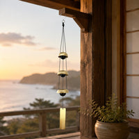 Pagoda Wind Chime Japanese Design Five-Tier Wind Chime Melodic Bells for Garden