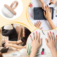 Nail Dust Loop Brush Compact Finger Loop Nail Brush Travel Use