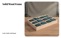 Jewelry Tray with Pillows Elegant Appearance 12-Compartment Jewelry Display Tray Bracelet Holder with Pillows Scuff Protection