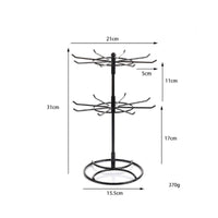 Rotating Jewelry Holder Black Iron Bracelet Holder Hooked Arms
