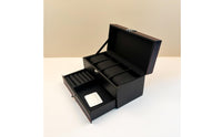 Watch Box with Drawer Compact Double-Layer Jewelry Box Stylish Watch Organizer with Drawer for Closet