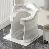 Squat Toilet Converter Chair Easy to Clean Toilet Assistance Stool Soft Cushion