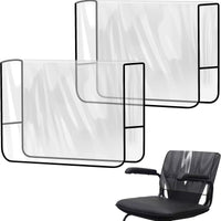 2 Pieces Clear Salon Chair Cover Stain-Resistant Salon Chair Cover Reusable