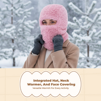 Winter Hat Thick Fleece-Lined Cap Outdoor Protection Men