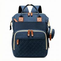 Multifunction Diaper Bag Multiple Compartments Woven Diaper Backpack