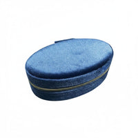Oval Velvet Jewelry Box Vintage Design Portable Velvet Jewelry Box for Travelers