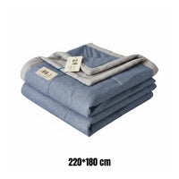 Pure Quilt Breathable Summer Blanket Moisture Absorbing Washable Summer Comforter for Parents, Infants