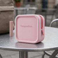 Square Makeup Bag Easy to Clean Cube Makeup Pouch Lightweight