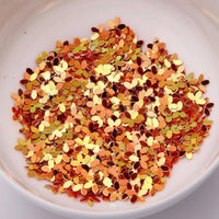 50 G Five Petal Flower Sequin Glittery Flower Sequin Iridescent