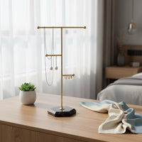 Horizontal Bar Jewelry Stand Detachable Desktop Jewelry Display Rack Decorative