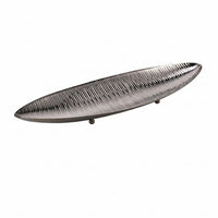 Gold Serving Dish Elegant seafoodShaped Food Plate Sturdy for Restaurant Owners